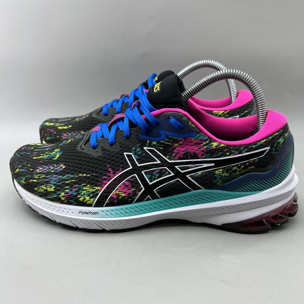ASICS GT-1000 11 Running Shoes Womens Size 9.5 Black FlyteFoam Comfort Sneakers - Picture 3 of 9